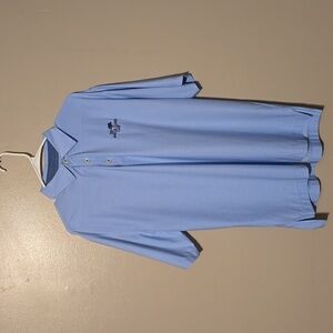 Footjoy Golf Polo Short Sleeve Shirt Blue‎ Mens Size Large